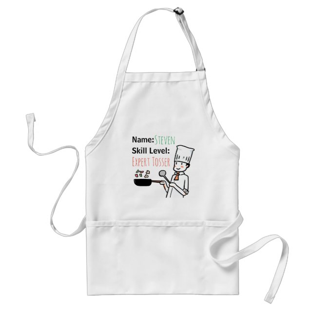 Cheeky Chef Expert Tosser Funny Personalized Standard Apron (Front)