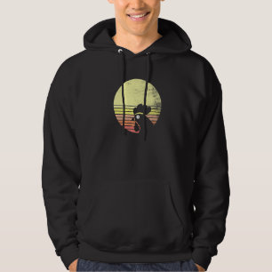 Cheeky Chicken Retro Sunset   Hoodie