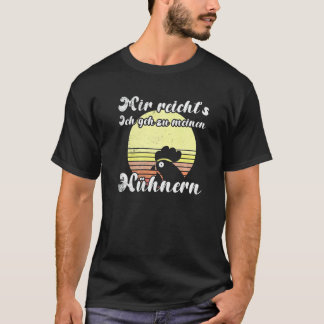 Cheeky Chicken Sunset Geh Zu Meine Hühnern Script T-Shirt