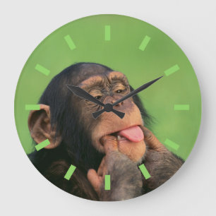 Cheeky Chimp Large Clock