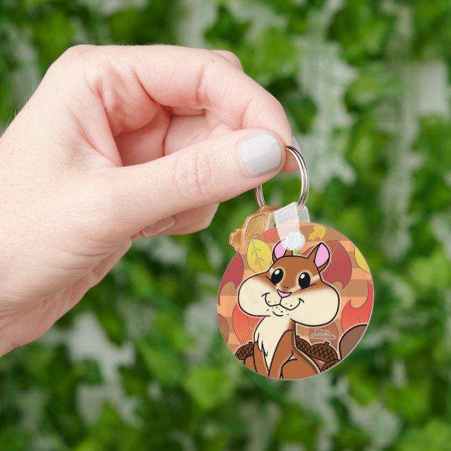 Cheeky Chipmunk - Keychain (Hand)