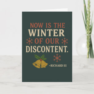 Cheeky Christmas Shakespear Quote  Card