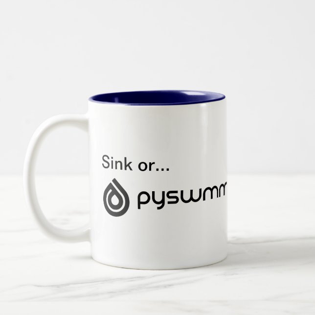 Cheeky Coffee Cup.... Two-Tone Coffee Mug (Left)