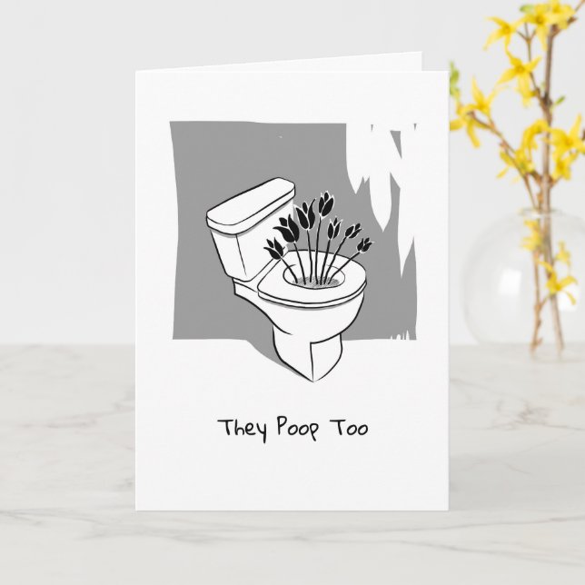 Cheeky Fart Jokes Card (Yellow Flower)