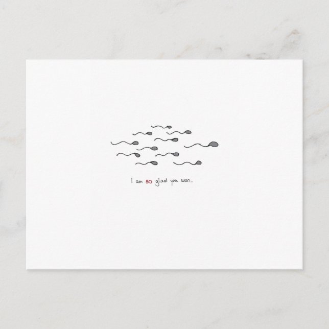 Cheeky hand drawn Valentines day card (Front)