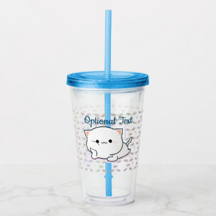 Cheeky Kawaii Style Kitten   Acrylic Tumbler
