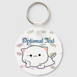 Cheeky Kawaii Style Kitten Keychain