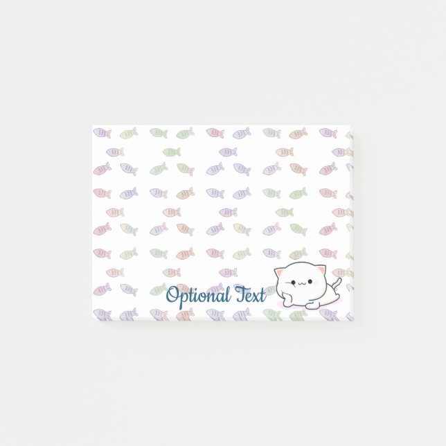 Cheeky Kawaii Style Kitten   Post-it Notes (Front)
