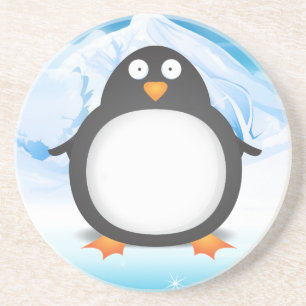 Cheeky King Penguin's Coaster