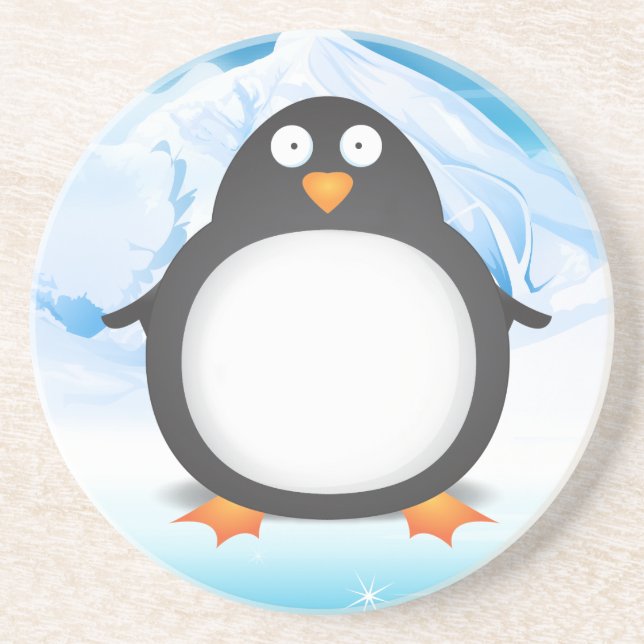 Cheeky King Penguin's Coaster (Front)
