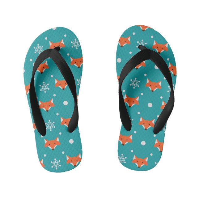 Cheeky little foxes kid's flip flops (Footbed)