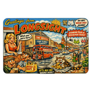 Cheeky Longsight Postcard Magnet