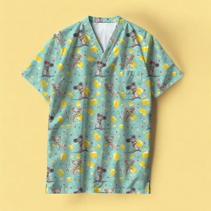 Cheeky mice and cheese fabric