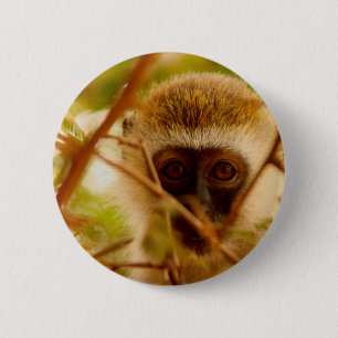 Cheeky Monkey. 2 Inch Round Button
