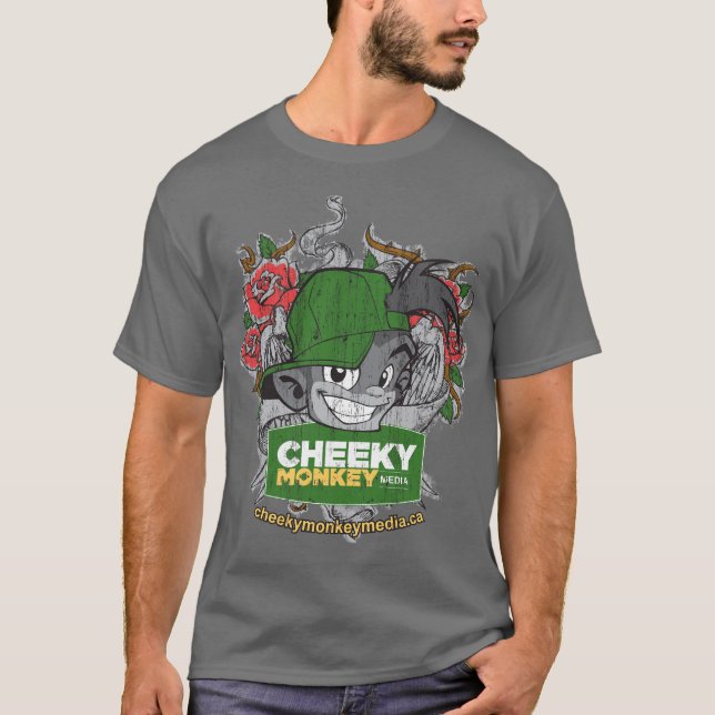 Cheeky Monkey - Grey T-Shirt (Front)