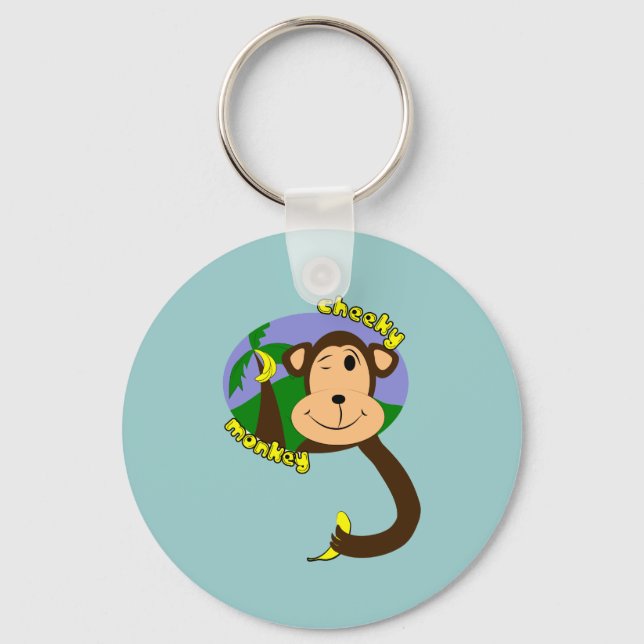 Cheeky Monkey Keychain (Front)