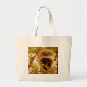 Cheeky Monkey. Large Tote Bag