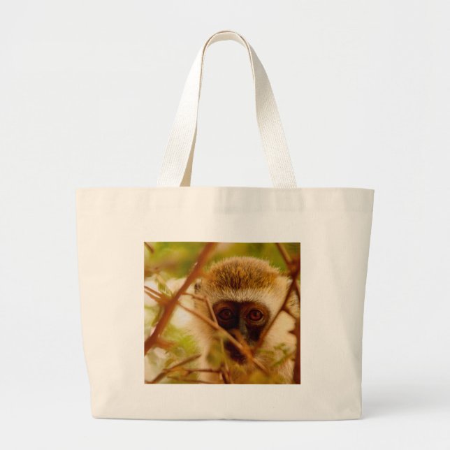 Cheeky Monkey. Large Tote Bag (Front)