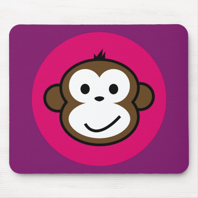Cheeky Monkey Mouse Pad (Front)