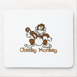 Cheeky Monkey Mouse Pad