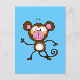 Cheeky monkey postcard
