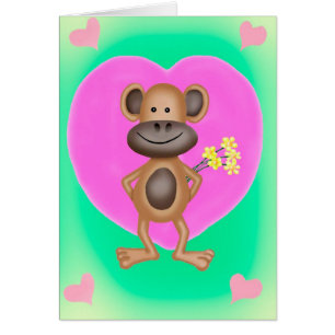 Cheeky Monkey With A Heart
