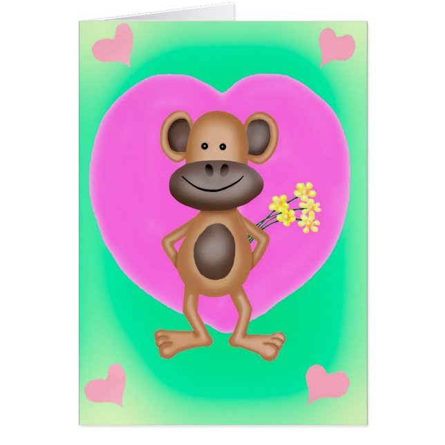 Cheeky Monkey With  A Heart (Front)