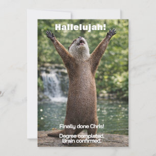 🎓Cheeky Otter Graduation Announcement