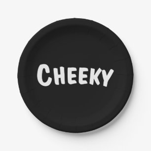 Cheeky Paper Plate