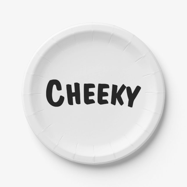 Cheeky Paper Plate (Front)