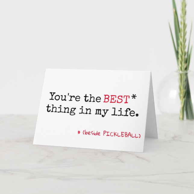 Cheeky pickleball💘 Valentine's Card (Front)