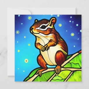 Cheeky, Playful Chipmunk Pal Card
