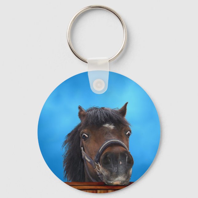 Cheeky pony, Customize me. Keychain (Front)