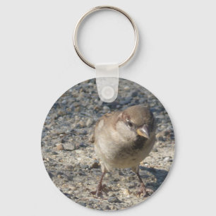 Cheeky Sparrow Keychain