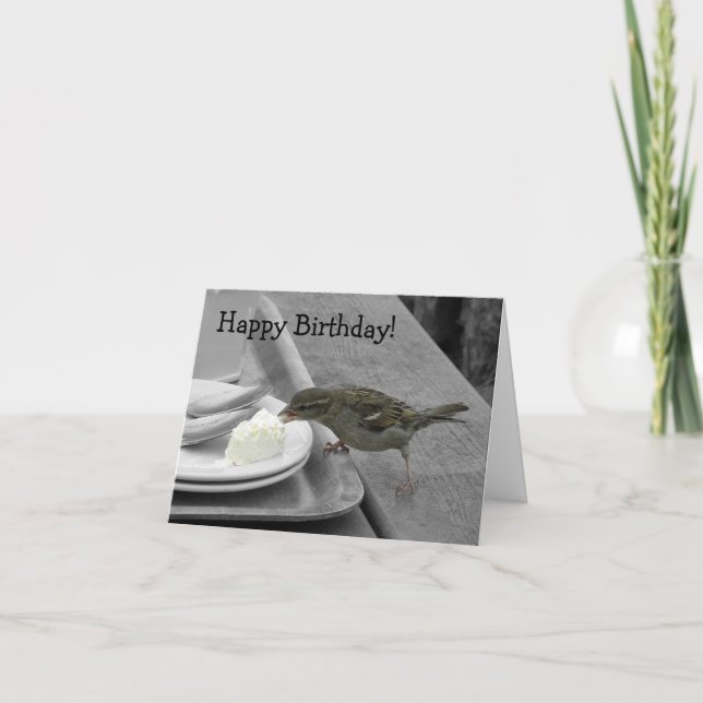 Cheeky Sparrow Notecard (Front)