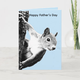 Cheeky Squirrel Editable Funny Father’s Day Card
