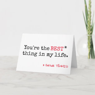 Cheeky Tennis 💘 Valentine's Card
