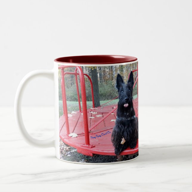 Cheeky Two-Tone Coffee Mug (Left)