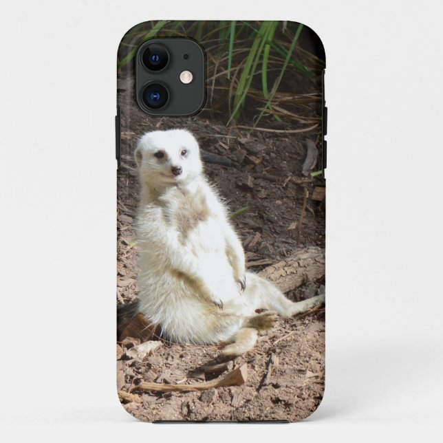Cheeky White Meerkat, Case-Mate iPhone Case (Back)