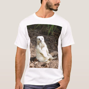 Cheeky White Meerkat, T-Shirt