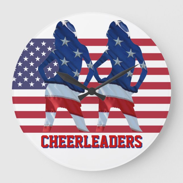 Cheelreaders Large Clock (Front)