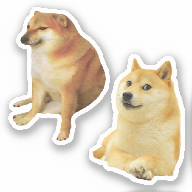 Cheems + Doge Memes Stickers Pack (Front)