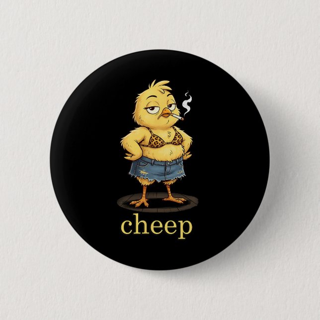 Cheep Inappropriate Easter _1  2 Inch Round Button (Front)
