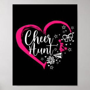 Cheer Aunt Heart Aunt Of A Cheerleader Aunt _1 Poster