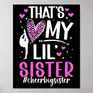Cheer Big Sister Proud Cheerleader Big Sister Poster