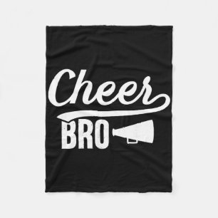 Cheer Bro Cheer Brother Of A Cheerleader Brother Fleece Blanket