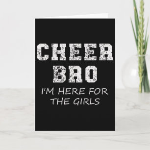 Cheer Bro Funny Brother Cheerleading Supporter Boy Card