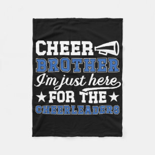 Cheer Brother Funny Brother Of A Cheerleader Bro Fleece Blanket