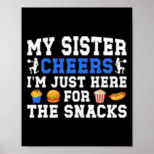 Cheer Brother Funny Brother Of A Cheerleader Broth Poster