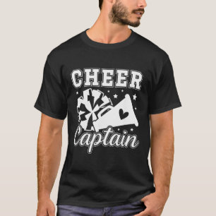 Cheer Captain Cheerleading Captain Cheerleader Cap T-Shirt
